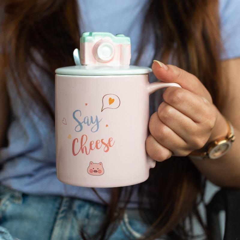 Camera Mug with 3D Lid and Spoon - Tinyminymo