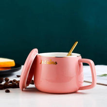 Load image into Gallery viewer, I Love You Mug With Warmer, Lid And Spoon
