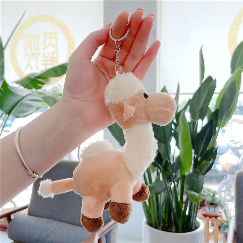 Bactrian Camel Plush Keychain - Tinyminymo