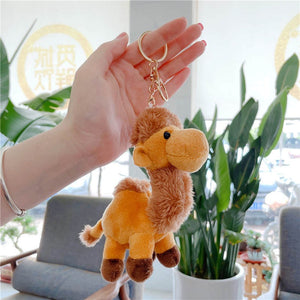 Bactrian Camel Plush Keychain - Tinyminymo