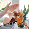 Bactrian Camel Plush Keychain