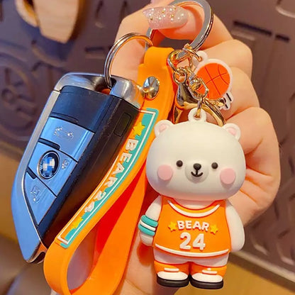 Basket Ball Player - Polar Bear 3D Keychain - Tinyminymo