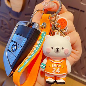 Basket Ball Player - Polar Bear 3D Keychain - Tinyminymo