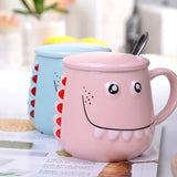 Big Teeth Dino Mug with Lid and Spoon