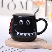 Big Teeth Dino Mug with Lid and Spoon - Tinyminymo