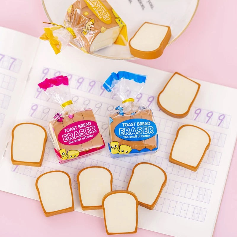 Bread Erasers - Pack of 4 - Tinyminymo