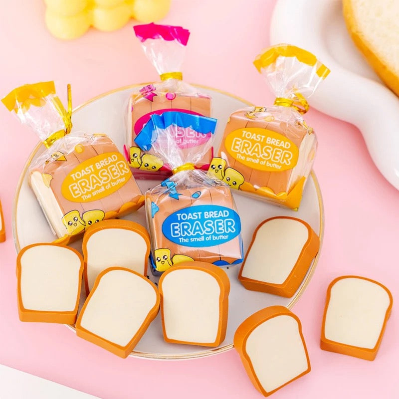 Bread Erasers - Pack of 4 - Tinyminymo