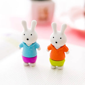 Bunny Eraser and Pencil Topper - Tinyminymo