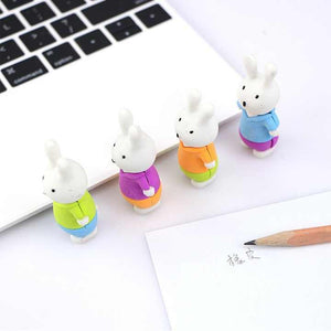 Bunny Eraser and Pencil Topper - Tinyminymo