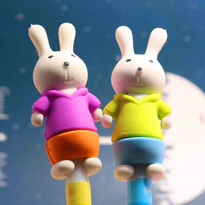 Bunny Eraser and Pencil Topper - Tinyminymo