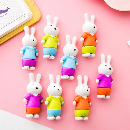 Bunny Eraser and Pencil Topper - Tinyminymo