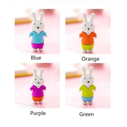 Bunny Eraser and Pencil Topper - Tinyminymo