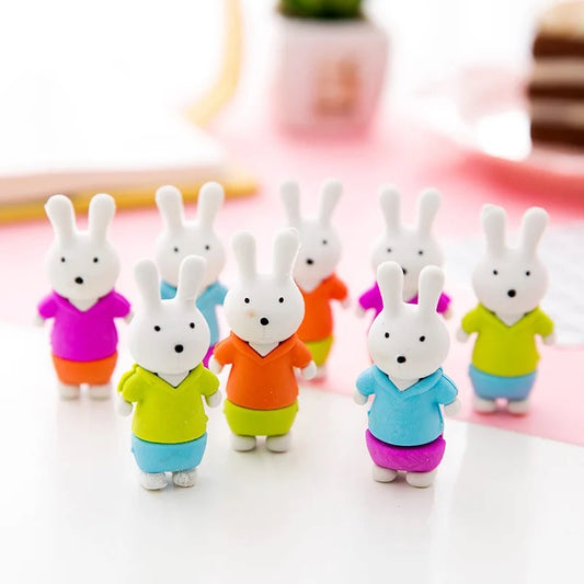 Bunny Eraser and Pencil Topper - Tinyminymo