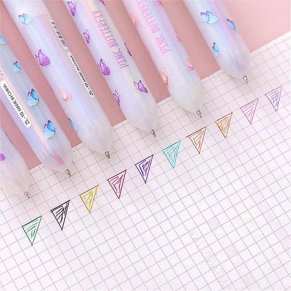 Butterfly Confetti 10 in 1 Pen - Tinyminymo