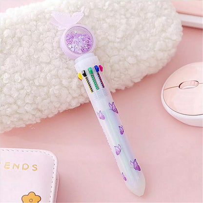 Butterfly Confetti 10 in 1 Pen - Tinyminymo
