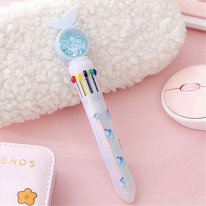 Butterfly Confetti 10 in 1 Pen - Tinyminymo