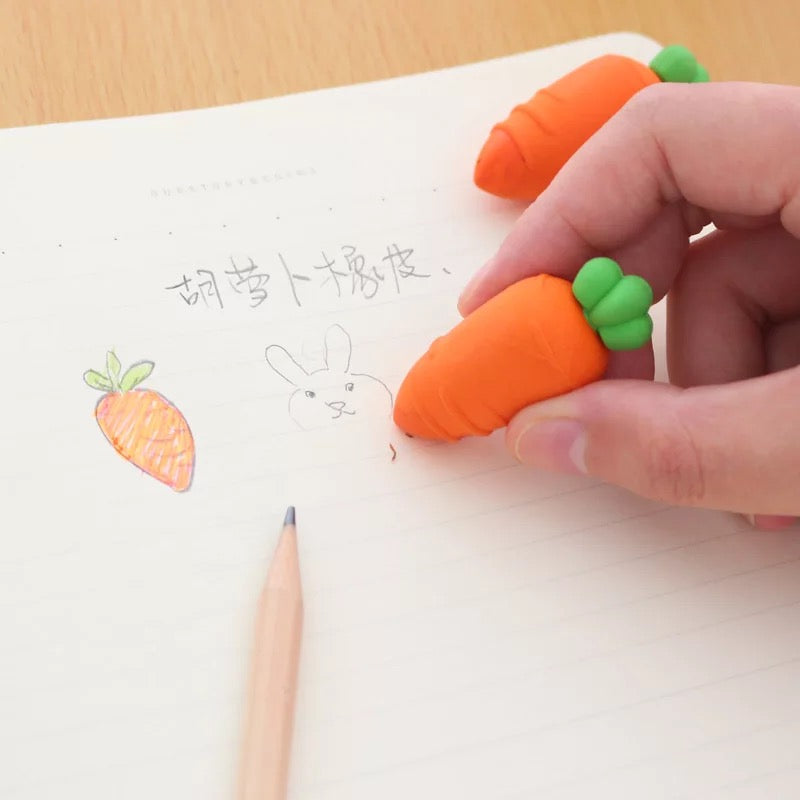 Carrot Erasers - Set of 3 - Tinyminymo