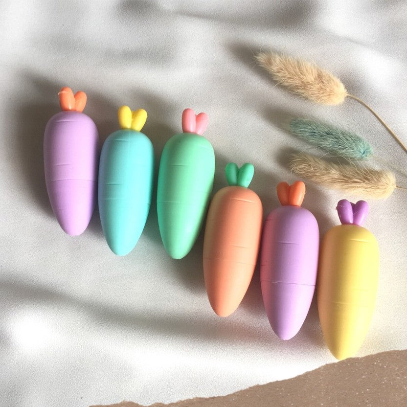 Carrot shaped Pastel Highlighters - Tinyminymo