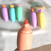 Carrot shaped Pastel Highlighters - Tinyminymo