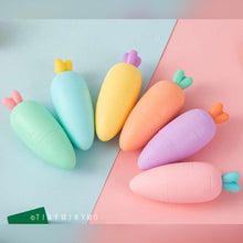 Load image into Gallery viewer, Carrot shaped Pastel Highlighters - Tinyminymo
