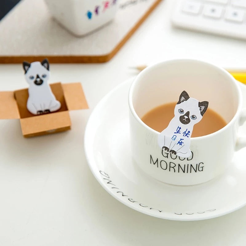 Cat Sticky Notes in a Box - Tinyminymo