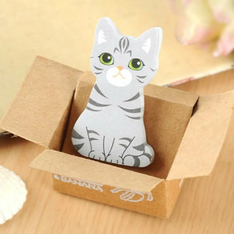 Cat Sticky Notes in a Box - Tinyminymo