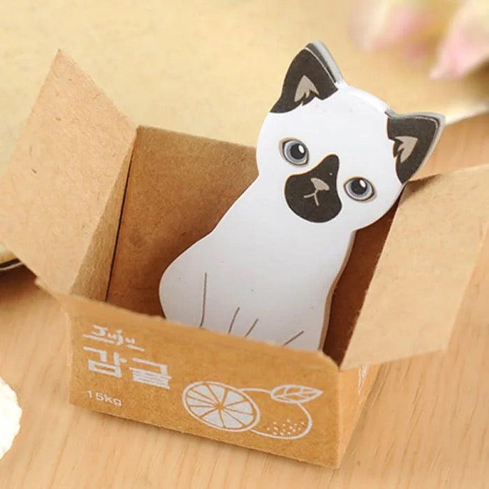 Cat Sticky Notes in a Box - Tinyminymo