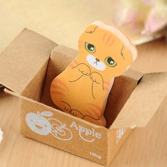 Cat Sticky Notes in a Box - Tinyminymo