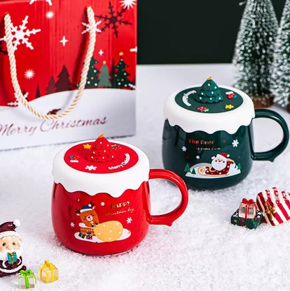 Christmas Mug with Silicone Lid - Tinyminymo