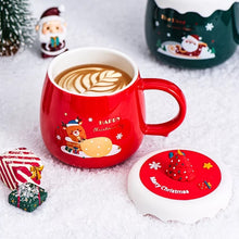 Load image into Gallery viewer, Christmas Mug with Silicone Lid - Tinyminymo
