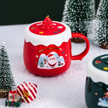Load image into Gallery viewer, Christmas Mug with Silicone Lid - Tinyminymo
