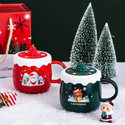 Christmas Mug with Silicone Lid - Tinyminymo