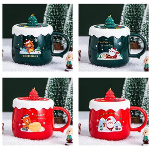 Christmas Mug with Silicone Lid - Tinyminymo