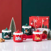 Christmas Mug with Silicone Lid - Tinyminymo