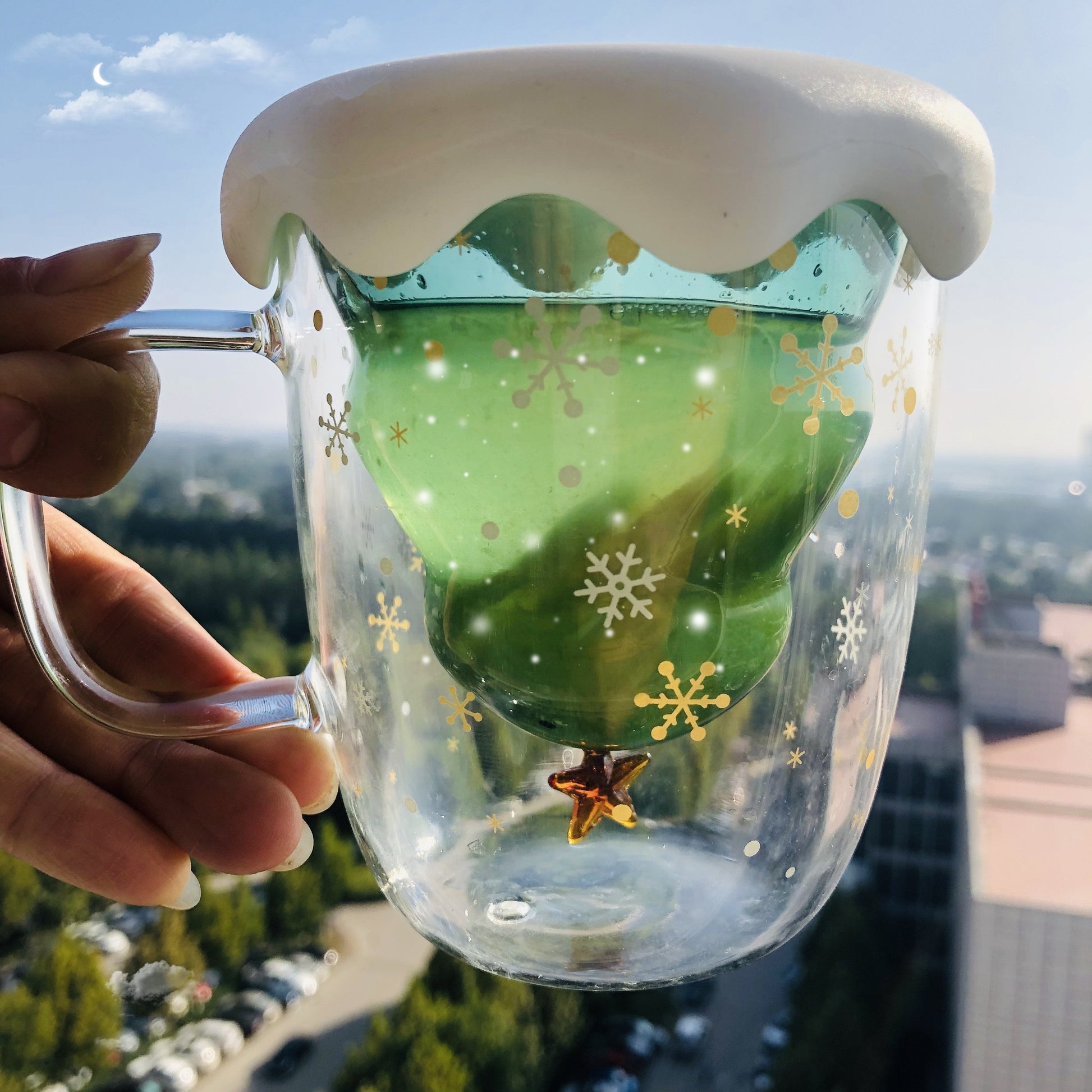 Christmas Tree Mug with Lid -Tinyminymo