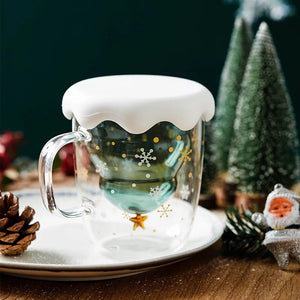 Christmas Tree Mug with Lid -Tinyminymo