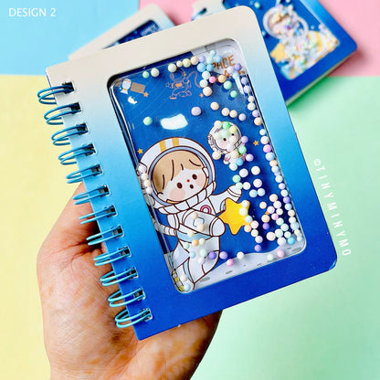Confetti Filled Astronaut Mini Spiral Diary - Tinyminymo