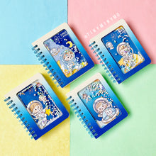 Load image into Gallery viewer, Confetti Filled Astronaut Mini Spiral Diary - Tinyminymo
