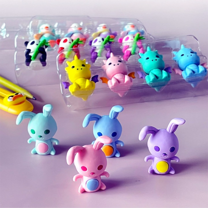Cute Animal Erasers - Set of 4 - Tinyminymo