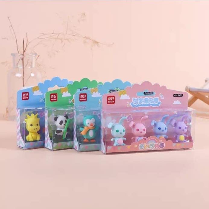 Cute Animal Erasers - Set of 4 - Tinyminymo