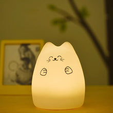 Load image into Gallery viewer, Cute Cat Silicone Night Lamp - Tinyminymo
