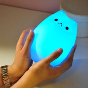 Cute Cat Silicone Night Lamp - Tinyminymo