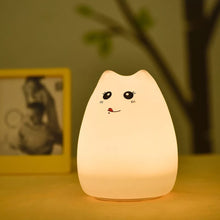 Load image into Gallery viewer, Cute Cat Silicone Night Lamp - Tinyminymo
