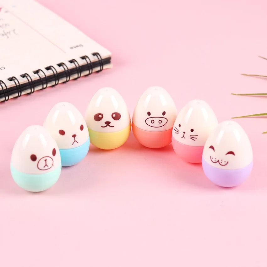 Cute Egg Highlighters - Set of 6 - Tinyminymo