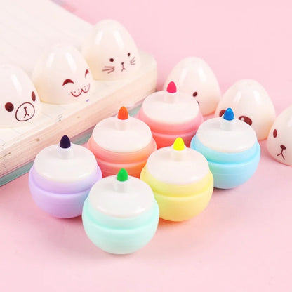 Cute Egg Highlighters - Set of 6 - Tinyminymo