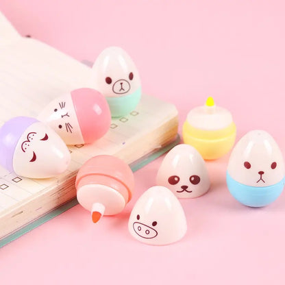 Cute Egg Highlighters - Set of 6 - Tinyminymo