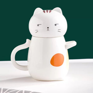 Cute Japanese Kitty 3D Ceramic Mug - Tinyminymo