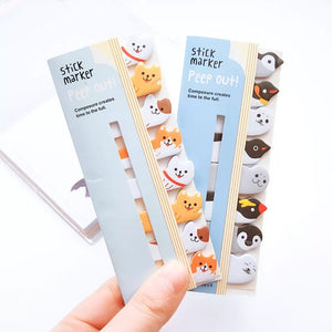 Cute Kawaii Animal Stick Marker - Tinyminymo