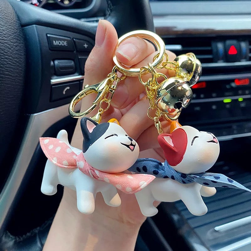 Cute Keychain with Scarf 3D Keychain - Tinyminymo