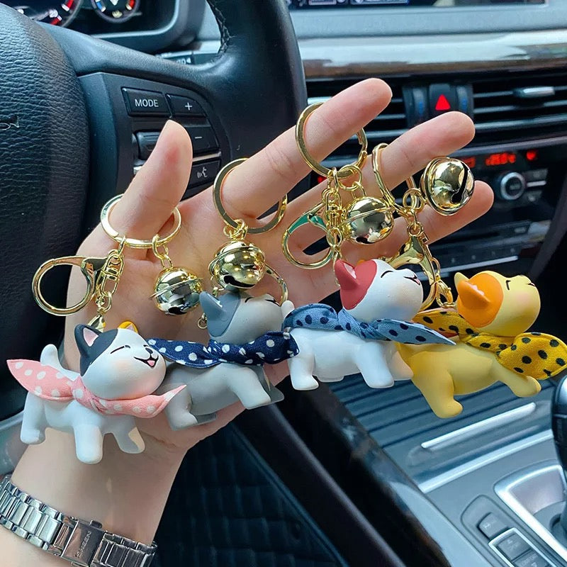 Cute Keychain with Scarf 3D Keychain - Tinyminymo